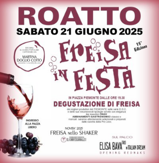 Roatto - Al via "Freisa in festa": oltre 50 etichette da degustare