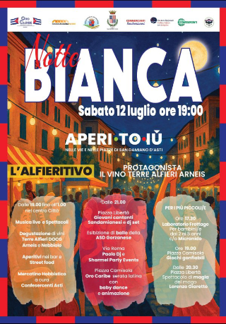 San Damiano D’Asti - Sabato 12 luglio la “Notte Bianca” per sostenere Paolo Sarullo