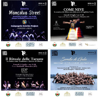 Moncalvo in Danza e Orsolina28 presentano il ricco cartellone spettacoli del Summer Camp 2025