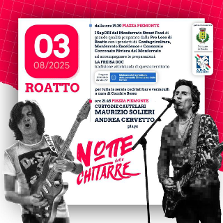 Prosegue la 10ª edizione di Monferrato On Stage: domenica 3 agosto appuntamento a Roatto con la “Notte delle Chitarre”