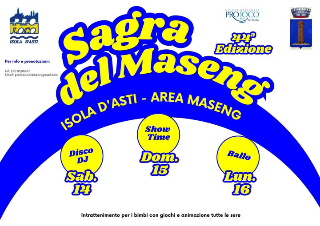 Isola d’Asti - La Sagra del Maseng torna con musica, risate e specialità gastronomiche