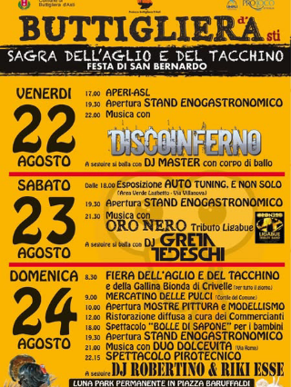 Buttigliera d’Asti - Torna la Sagra dell’Aglio e del Tacchino