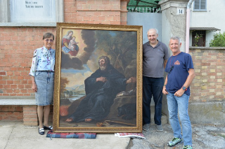 Costigliole d’Asti - Torna a splendere la tela di Sant’Antonio Abate